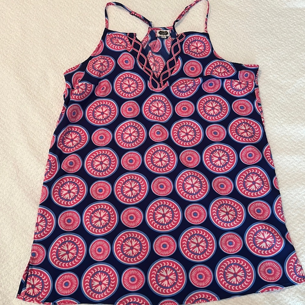 Mudpie adjustable strap razor back blouse